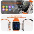 Miniatyrbild 6 av 6: Smart Watch T900 ultra 49mm Nyhet i Smart Watch 8 ultra Herr Dam SmartWatch Bluetooth Call Waterproof Watch 8 trådlösa laddningar Blue Film Original Box