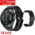 Miniatyrbild 1 av 6: Ny Smart Watch Herr Android GT3 IP68 Vattentät NFC Smartwatch Trådlös Laddning Bluetooth Ring Herr Watch för Bl Si-Bl Me smart watch