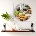 Miniatyrbild 5 av 6: Fruktkaka Kex Vinglas Modern Väggklocka För Hemmakontor Väggdekoration Vardagsrum Badrumsinredning Nål Hängande Klocka HZF02771