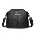 Miniatyrbild 1 av 6: Små crossbody-väskor i massivt läder för kvinnor Nya enkel väska med flera fickor, designer Casual axelväskor Sac A Main Black-2