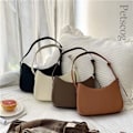 Miniatyrbild 2 av 6: Väskor För Kvinnor Mode Pu Läder Dragkedja Underarm Väska Dam Enkel Design Casual Travel Handväska Bolsas Wine red
