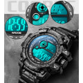 Miniatyrbild 4 av 6: COOBOS Nya Män LED Digitala klockor Lysande Mode Sport Vattentäta Klockor För Man Date Army Military Clock Relogio Masculino gold