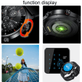 Miniatyrbild 3 av 6: LIGE NFC Bluetooth Call Smart Watch Herr HD Screen Sportarmband Vattentätt EKG Hälsomonitor Herr SmartWatch För IOS Android Mesh belt Black NFC