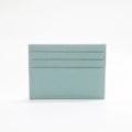 Miniatyrbild 1 av 6: Kreditkortshållare i läder Custom Initial Holder Personlig Initial Slim Wallet Monogram Namn Plånbok Korthållare DIY Christmas light blue