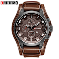 Miniatyrbild 3 av 6: Curren Herr Casual Kvartsklocka Watch Toppmärke Lyx Quartz-klocka Läderrem Watch Handledsklocka gray gray