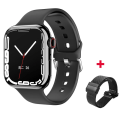 Miniatyrbild 1 av 6: Ny Smart Watch 9 Herr Kvinnor Kroppstemperatur Bluetooth Call Vattentät Blodsyre Trådlös Laddning Dam iw9 Watch För Apple black mesh