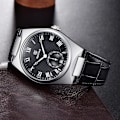 Miniatyrbild 4 av 6: BENYAR Herrklockor Retro Dial Quartz Watch For Herr Lyx 40MM Militärläder Originalklockor Vattentät klocka Reloj Hombre Black