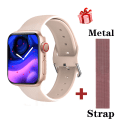 Miniatyrbild 1 av 6: Original IWO 14 T900 Pro Max Smart Watch Series 7 Bluetooth Call 44mm blodtrycksmätare Smartwatch Klockor för Apple Android Add Pink Steel