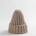 Miniatyrbild 1 av 6: Unisex Bomullsblendade Varma Mjuka Stickade Mössor Hip Hop Vintermössor Beanies För Flickor Höstmössor Skullies Beanies beige