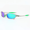 Miniatyrbild 4 av 6: MTB Man Polarized Solglasögon Cykelglasögon UV400 Fiskesolglasögon Metall Cykelglasögon Cykling Glasögon Ridglasögon B2-1 Gold