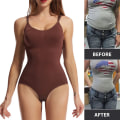 Miniatyrbild 5 av 6: Sömlös Shapewear Body för kvinnor Magkontroll Butt Lifter Kroppsformare Osynlig under klänning Bantningsrem Stringunderkläder Black XXL