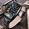 Miniatyrbild 3 av 6: Ny CHENXI Top Märke Lyx Herrklockor Man Klockor Date Business Klocka Läderarmband Quartz Armbandsur Watch Present 8217 All Black