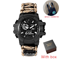 Miniatyrbild 1 av 6: SHIYUNME Watch för män LED Quartz Vattentät Armbandsur för män Mode Utomhussport Digital klocka Klockor Relogio Masculino gold with box