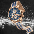 Miniatyrbild 5 av 6: NAVIFORCE Kalenderklockor för män Casual Watch för män Quartz Armbandsklocka i rostfritt stål Watch Masculino 2022 GB-BOX