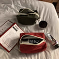 Miniatyrbild 2 av 6: Koreansk sminkväska för kvinnor Bärbar kosmetisk förvaring Toalettväskor Kvinnlig skönhet Case Organizer Clutch Red S-11x7x8cm