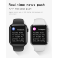 Miniatyrbild 6 av 6: NY Smart Watch Series 8 HD-skärm Sport Puls Blodtryck Fitness Tracker Bluetooth Call Herr Dam Smartwatch för Apple Black