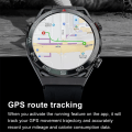 Miniatyrbild 4 av 6: För Huawei NFC Smart Watch Herr GPS Track 454*454 HD AMOLED Skärm Kompass Puls BT Call IP68 Vattentät SmartWatch Ny Silver