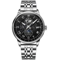 Miniatyrbild 1 av 6: Herrsportklockor för män Business rostfritt stål kvartsarmbandsur Man Lyxmärke Man Luminous Clock Klockor Reloj Hombre Steel Silver Black