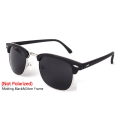 Miniatyrbild 1 av 6: LeonLion Polarized Semi-Rinless Solglasögon Dam/Her Polarized UV400 Classic Brand Designer Retro Oculos De Sol Gafas C11 MattBlack Silver
