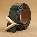 Miniatyrbild 1 av 6: Top Lyx Designer Märke Nål Spänne V-bälte Smal hög kvalitet Kvinnor Klänningsrem i äkta läder för jeans Midjeband 28mm dark green 105CM