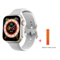 Miniatyrbild 1 av 6: HW8 Ultra SmartWatch Men Series 8 NFC Watch Blodsocker SOS 3-knapp Vattentät Dam Smart Watch 45MM HW8 White