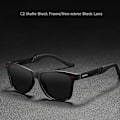 Miniatyrbild 1 av 6: KDEAM Photochromic and Polarized Solglasögon Herr Navigation Aluminium Magnesium Båge Herrglasögon UV400 Night Vision Goggles C2 Matte Black