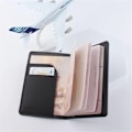 Miniatyrbild 1 av 6: Nytt premium läder passhållarfodral Case resevattentät RFID-blockerande passhållare plånböcker med pennhållare Type3 Black