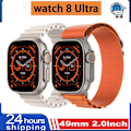 Miniatyrbild 2 av 6: 49mm Ny Smart Watch För Apple Ultra 8 NFC GPS Track Herr Dam Smartwatch Series 8 Termometer BluetoothCall Vattentät Sport black and xiaohuiNL