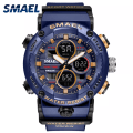 Miniatyrbild 2 av 6: SMAEL Watch Herr Vattentät LED Digital Klockor Stoppur Stor Urtavla Klocka För Man 8038 relogio masculino Herr Klockor Quartz BLACKWHITE