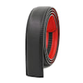 Miniatyrbild 1 av 6: HIDUP Bra kvalitet äkta läder Automatisk modellbälte för män Endast blå färgrem utan spänne 3,5 cm bredd LUWJ17 Black V Red 130cm 41to42 Inch
