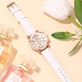 Miniatyrbild 6 av 6: Reloj Mujer 2023 Mode Damklockor Dam Vitt Läder Quartz Watch för Dam Business Casual Watch Relogio Feminino White