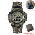 Miniatyrbild 1 av 6: SHIYUNME Watch för män LED Quartz Vattentät Armbandsur för män Mode Utomhussport Digital klocka Klockor Relogio Masculino Camouflage khaki box