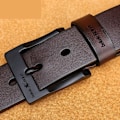 Miniatyrbild 6 av 6: Lyxmärke Designer Bälte Herr Mode Äkta Läder Midjerem Legering Nål Spänne Herrbälte Cummerbunds Ceinture Homme 2022 Jeepzero DPBlack 100cm