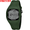 Miniatyrbild 1 av 6: SYNOKE Digital Watch Herr Silikonrem Led Elektronisk Display Lysande Multifunktion Armbandsur Military Reloj Hombre ArmyGreen