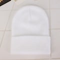 Miniatyrbild 6 av 6: Mössa Vinter för Kvinnor Män Pojkar Flickor Virkad Skullies Hatt Enfärgad Unisex Höststickad Mössa Cap Vilda Tillbehör peach red Head 45-60cm