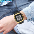 Miniatyrbild 4 av 6: Watch Utomhussport Student Watch Herr Lysande guldfärg Flerfunktionsklocka Retro Square Watch Watch 9023b gold