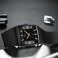 Miniatyrbild 3 av 6: 2022 NIBOSI fyrkantig design herrklockor Toppmärke Lyxiga ultratunna armbandsur för män Vattentät Auto Date Relogio Masculino NI2338-3-QJ