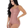 Miniatyrbild 1 av 6: Högkompression Shapewear Med Hook Shaper Justerbar BH Slimming Body Kvinnor Spets Rose brown M