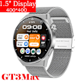 Miniatyrbild 1 av 6: för Huawei Watch GT3 Smart Watch Herr Android Bluetooth Call IP68 Vattentät Blodtryck Fitness Tracker Smartwatch Dam Silver Mesh smart watch