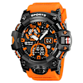 Miniatyrbild 1 av 6: STRYVE Top Brand Elektronisk Watch För Herr Utomhussport Vattentät Dual Time Display Quartz Armbandsur Gummi reloj hombre orange