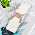 Miniatyrbild 5 av 6: Kvinnor Peplum Bälte Kvinnlig Kjol Läder Midjebälten Mode Damer PU Svart rosett Bred sele Klänningar Designer midjeband Black belt buckle 1pc