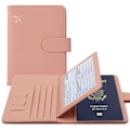 Miniatyrbild 3 av 6: Nytt premium läder passhållarfodral Case resevattentät RFID-blockerande passhållare plånböcker med pennhållare Type2 Red