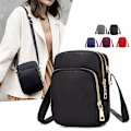 Miniatyrbild 2 av 6: Mode Kvinnor Handväska Crossbody Dragkedja Mobiltelefon Axelväska Dam Kvinna Multifunktion Handväska Ny Hot Gray