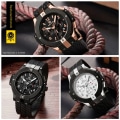 Miniatyrbild 4 av 6: MEGIR Analog Quartz Watch for Herr Mode Chronograph Armbandsur med silikonrem Ljusande händer Automatisk datum 24-timmarsvisning Rose gold