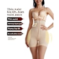 Miniatyrbild 6 av 6: Butt Lifter Shapewear Fake Butocks Underkläder Control Trosor Remmar Höftkuddar Enhancer Shapwear Brief Smalmer Waist Cincher Hooks Beige M