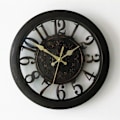 Miniatyrbild 1 av 6: Väggklocka för heminredning Tyst Vardagsrum Sovrum Kök Kontor Plast Retro Kvarts Väggklockor Smart Heminredning Salong black