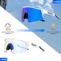Miniatyrbild 1 av 6: Photochromic Röda eller Blå Cykelsolglasögon Utomhussport Cykel Cykelglasögon MTB Glasögon Glasögon Cykelglasögon NYHET 2023 03-Photochromic BLUE Photochromic 1Lens