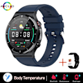 Miniatyrbild 1 av 6: Smärtfri Icke-invasiv Blodsocker Watch Män EKG PPG Laserbehandling Hälsa Blodtryck Sport Smartklocka GlucometerWatch blue