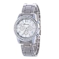 Miniatyrbild 3 av 5: New Arrival Klockor för kvinnor Geneva Three-eye Diamond-set Alloy Watch för män och kvinnor Modelos De Pareja De Hombres Y Mujeres gold