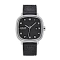 Miniatyrbild 1 av 6: Ny 4 färger Real Auto Date Watch Japan Quartz Man Timmar Finmode Äkta Läder Armband Pojkepresent Julius Box Black